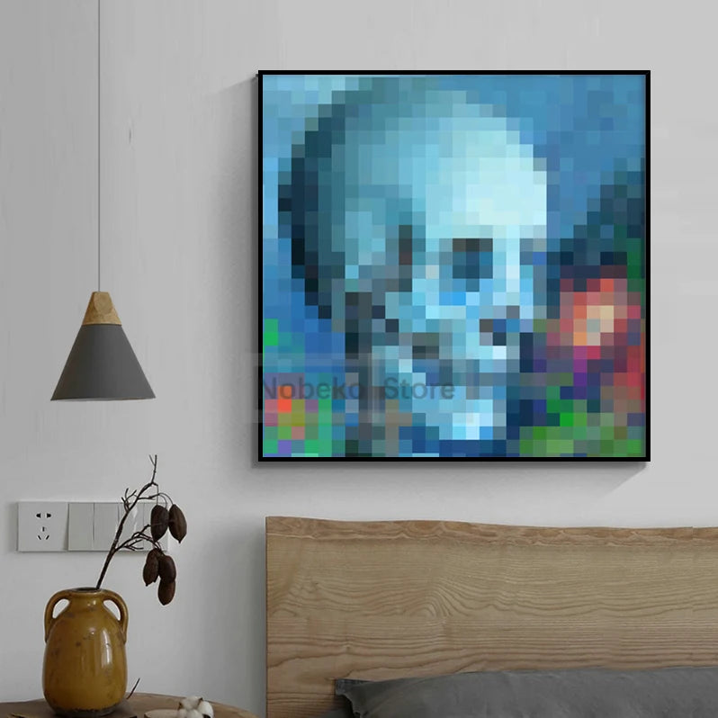 Classic Block Pixel Game MC Hanging Paintings Poster Paintings in the game Prints Canvas Wall Art Pictures Home Room Decoration