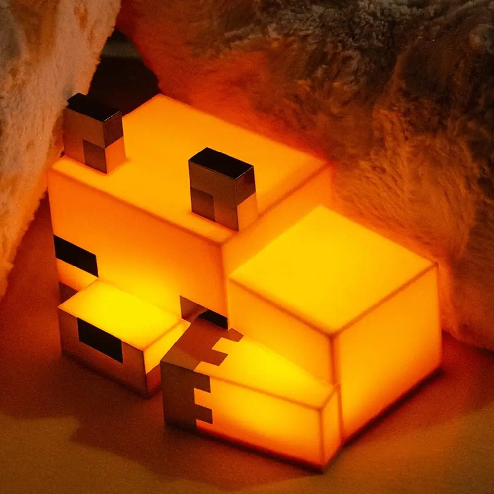 Game Cute Fox Night Light Soft Orange Glow Officially Licensed Decor And Desk Lamp For Gaming Room Or Kids And Tween Bedroom