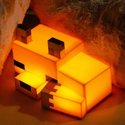 Game Cute Fox Night Light Soft Orange Glow Officially Licensed Decor And Desk Lamp For Gaming Room Or Kids And Tween Bedroom