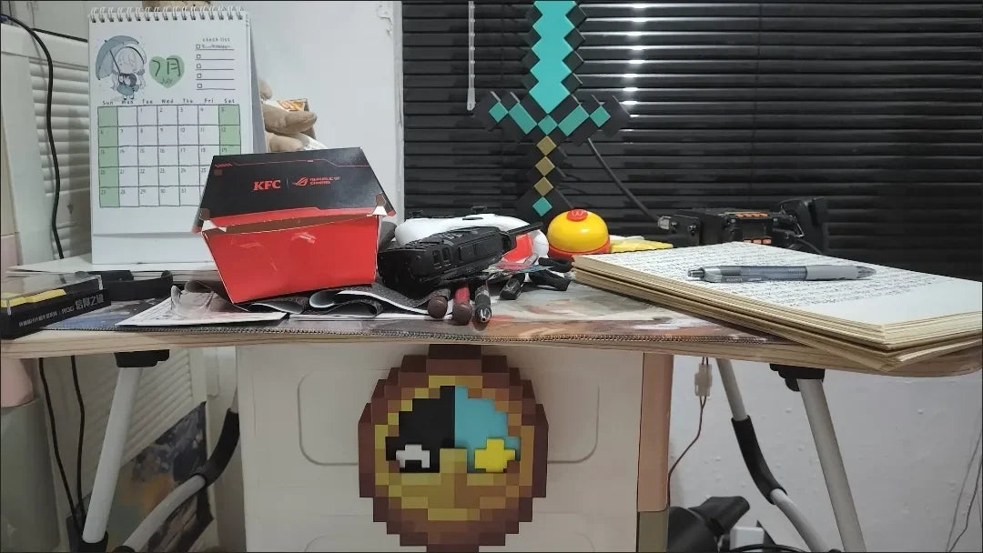 24hr 12hr Mc Annoying Villagers Game Peripheral Figurine Clock Sun - Moon Swingable Clock Steve