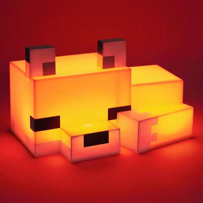 Game Cute Fox Night Light Soft Orange Glow Officially Licensed Decor And Desk Lamp For Gaming Room Or Kids And Tween Bedroom