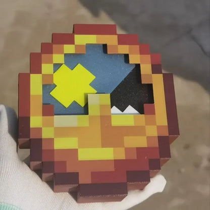 24hr 12hr Mc Annoying Villagers Game Peripheral Figurine Clock Sun - Moon Swingable Clock Steve