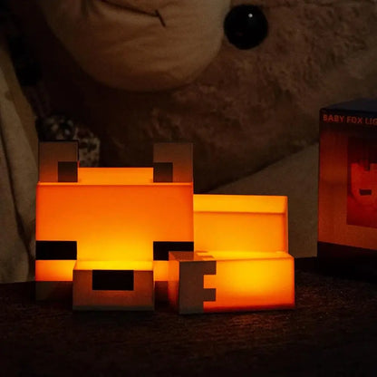 Game Cute Fox Night Light Soft Orange Glow Officially Licensed Decor And Desk Lamp For Gaming Room Or Kids And Tween Bedroom