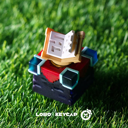 Light Transparent Keycaps My World Enchanting Table Rotatable Keyboard Accessories Esc Creativity Game Peripherals Single Keycap