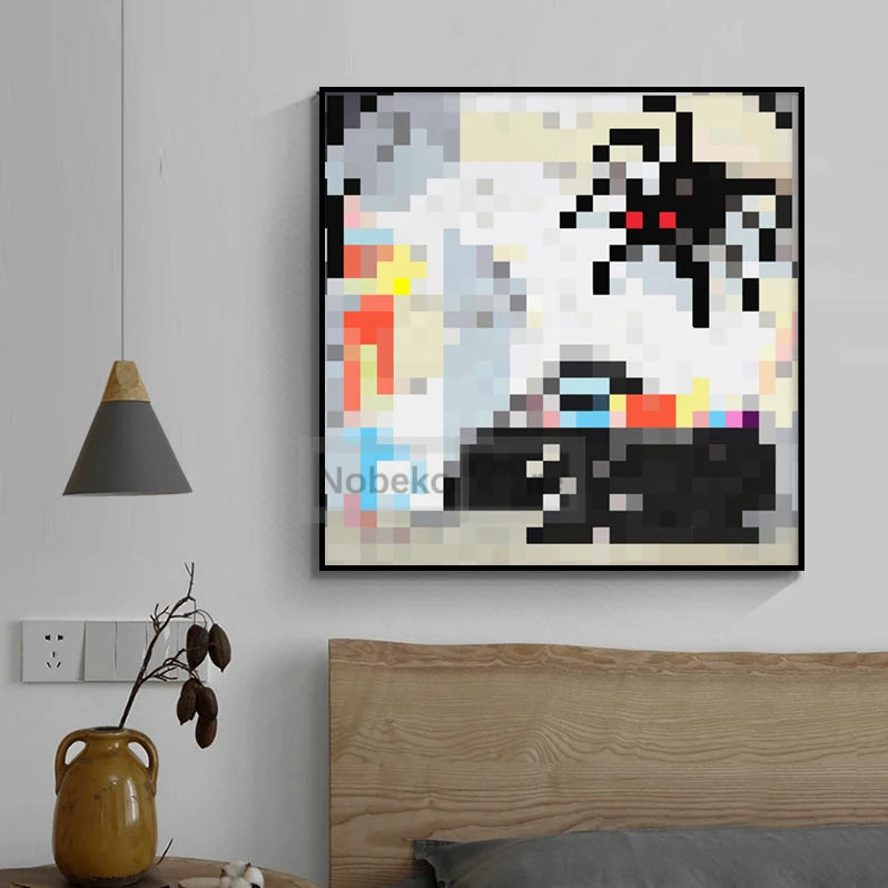 Classic Block Pixel Game MC Hanging Paintings Poster Paintings in the game Prints Canvas Wall Art Pictures Home Room Decoration