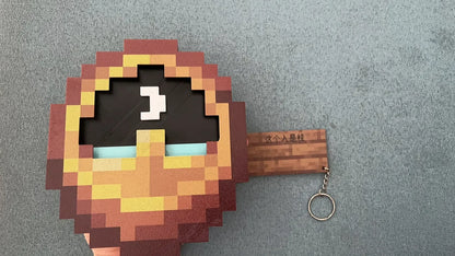 24hr 12hr Mc Annoying Villagers Game Peripheral Figurine Clock Sun - Moon Swingable Clock Steve