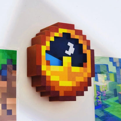 24hr 12hr Mc Annoying Villagers Game Peripheral Figurine Clock Sun - Moon Swingable Clock Steve