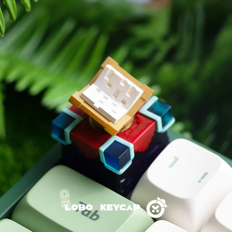 Light Transparent Keycaps My World Enchanting Table Rotatable Keyboard Accessories Esc Creativity Game Peripherals Single Keycap