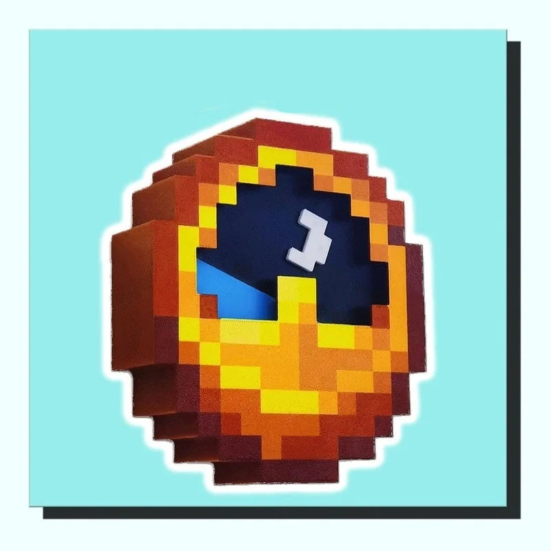 24hr 12hr Mc Annoying Villagers Game Peripheral Figurine Clock Sun - Moon Swingable Clock Steve