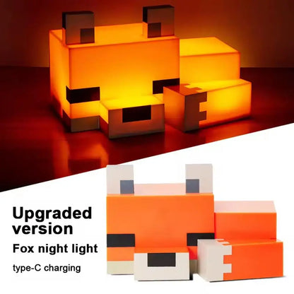Game Cute Fox Night Light Soft Orange Glow Officially Licensed Decor And Desk Lamp For Gaming Room Or Kids And Tween Bedroom