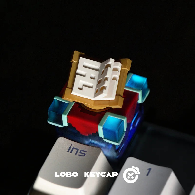 Light Transparent Keycaps My World Enchanting Table Rotatable Keyboard Accessories Esc Creativity Game Peripherals Single Keycap